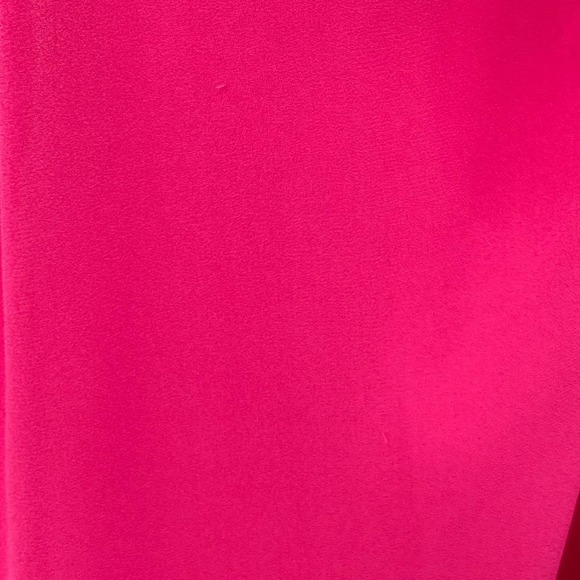 Torrid Fuchsia Sheer Sleeveless Scoop Neck Blouse Slit Back & Black Lace Trim - Picture 9 of 11